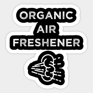 Organic Air Freshener Funny Farting Gag Sticker